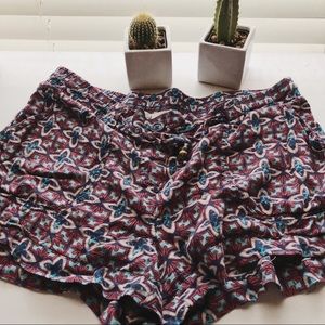 American Rag Pink/Blue Elastic Shorts